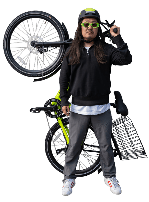 man with electric bike